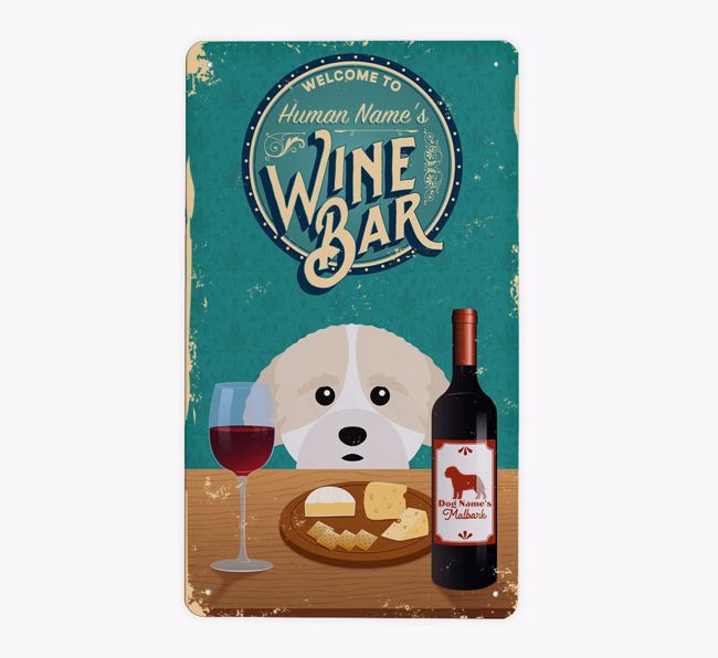 Wine Bar: Personalized {breedFullName} Metal Sign